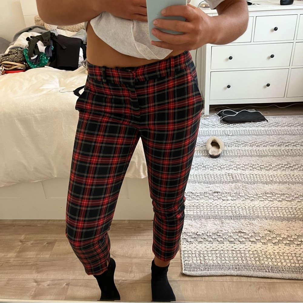 Zara plaid pants